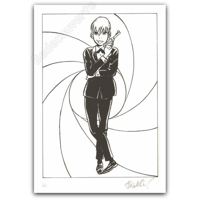 Walthéry - Natacha Hommage à James Bond NB