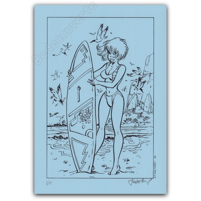 Walthéry - Natacha surf bleu